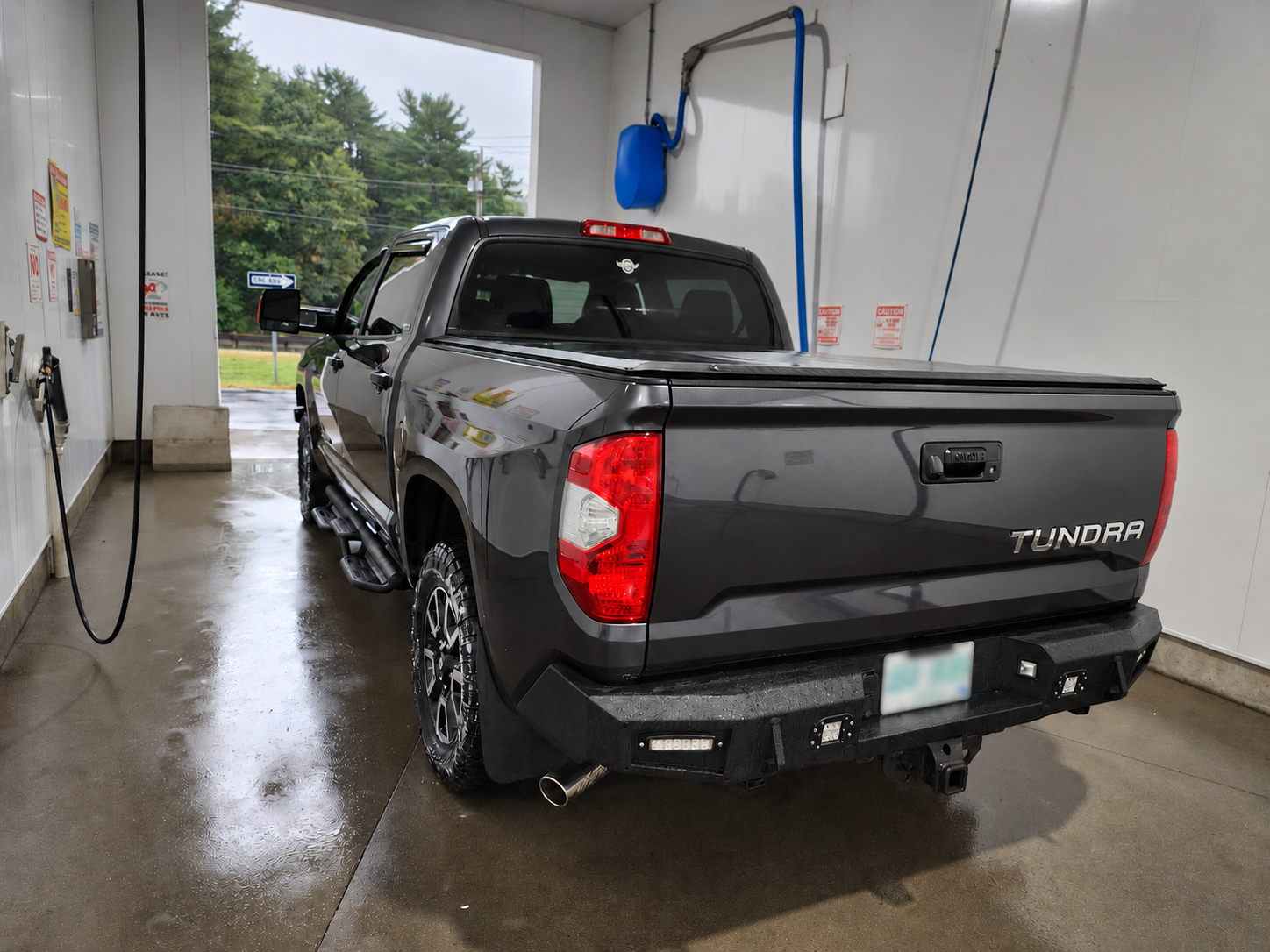 Tailgate and rear quarter panel showing the finished gloss